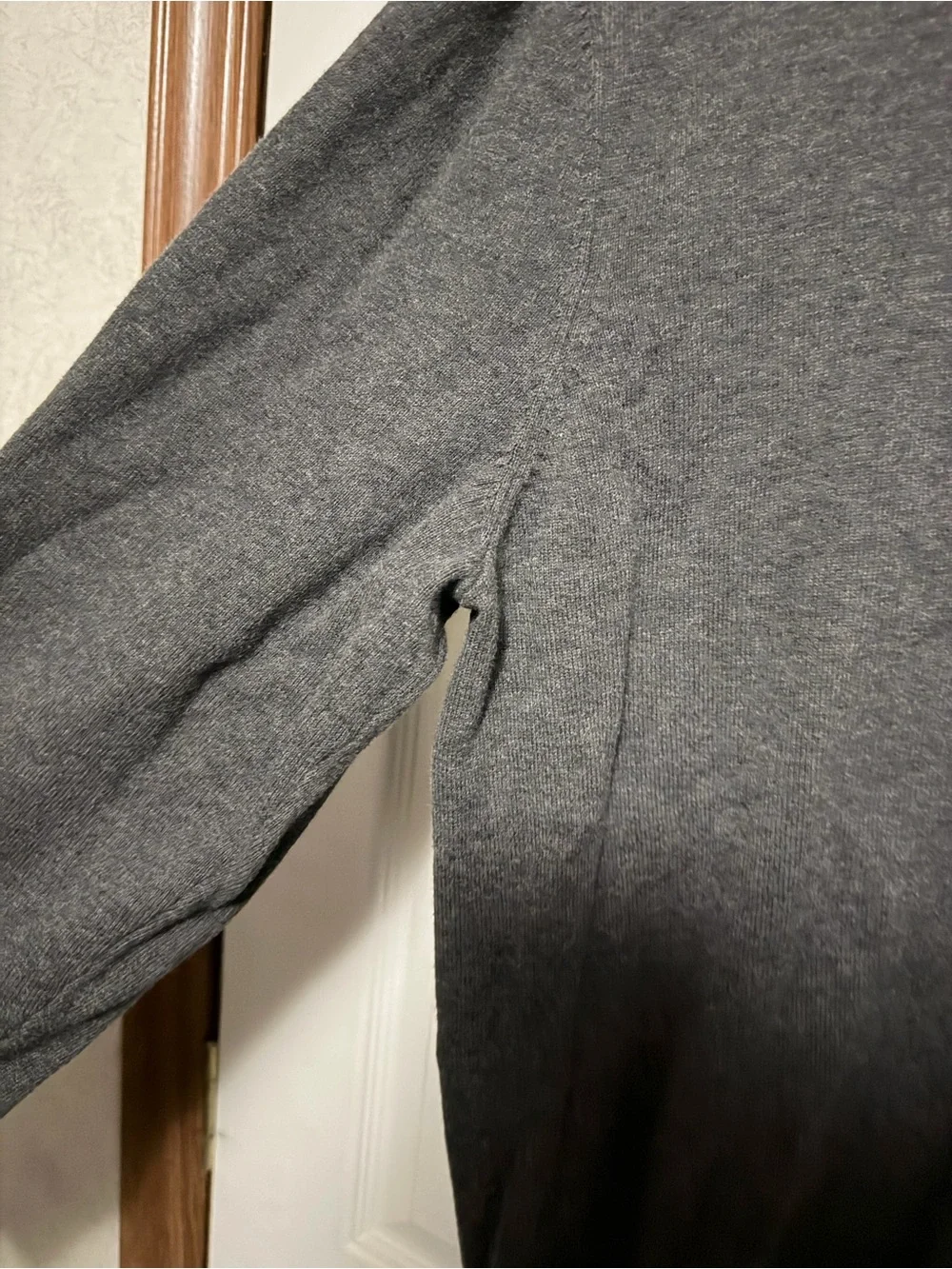 Nautica Men's Charcoal Gray Quarter-Zip Sweater